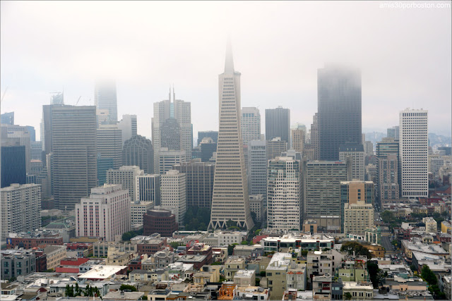 Vistas de San Francisco desde el Observatorio de la Torre Coit