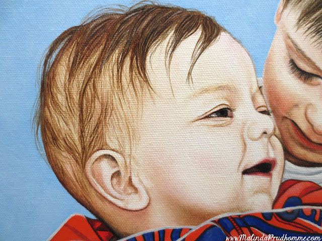 Portrait, Portrait Artist, Portrait Painting, Toronto Portrait Artist, Brothers, Boys, Baby, Baby Portrait, Art, Artist, Toronto, Toronto Art, Canadian Artist, Realism