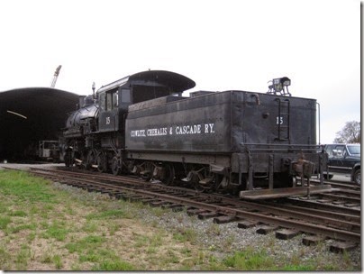 IMG_6456 Cowlitz, Chehalis & Cascade 2-8-2 #15 at Chehalis on May 12, 2007
