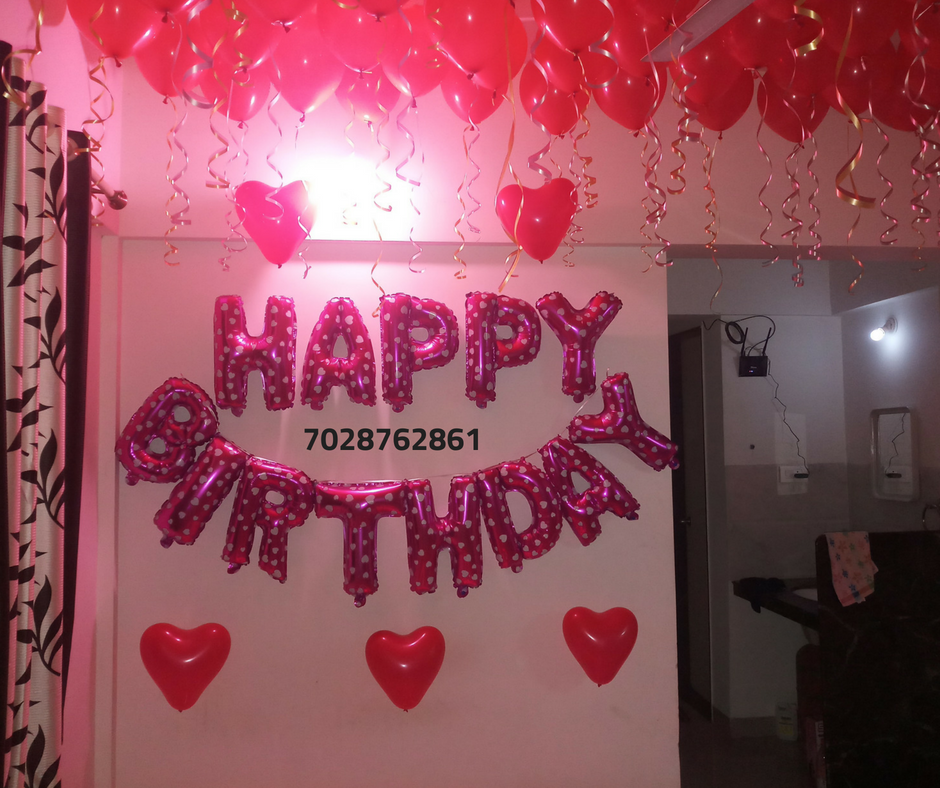 Romantic Room  Decoration  For Surprise Birthday  Party  in 