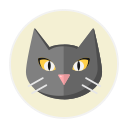 cat, black png icon