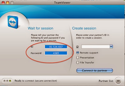 Terlihat ID dan Password pada aplikasi TeamViewer di Komputer kalian.