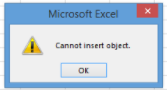 Can't insert Object