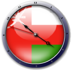 علم عمان  Oman flag clock