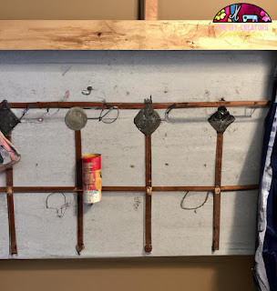 Bookshelf made from repurposed ladder