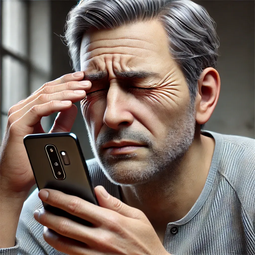 a-man-experiencing-symptoms-of-presbyopia