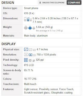 Spesifikasi Dan Harga Iphone 6S Terbaru, HP RAM 2GB