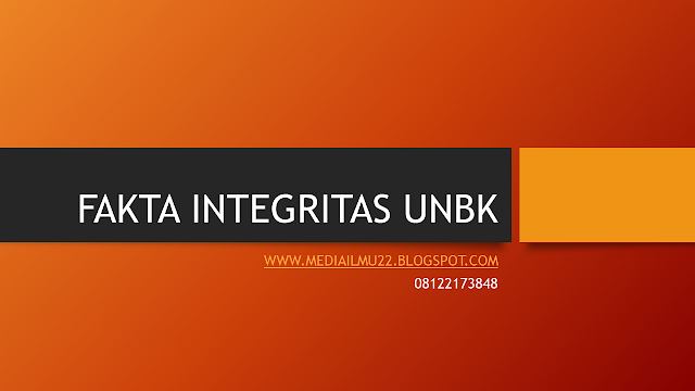 fakta integritas, kepala sekolah, proktor, pengawas