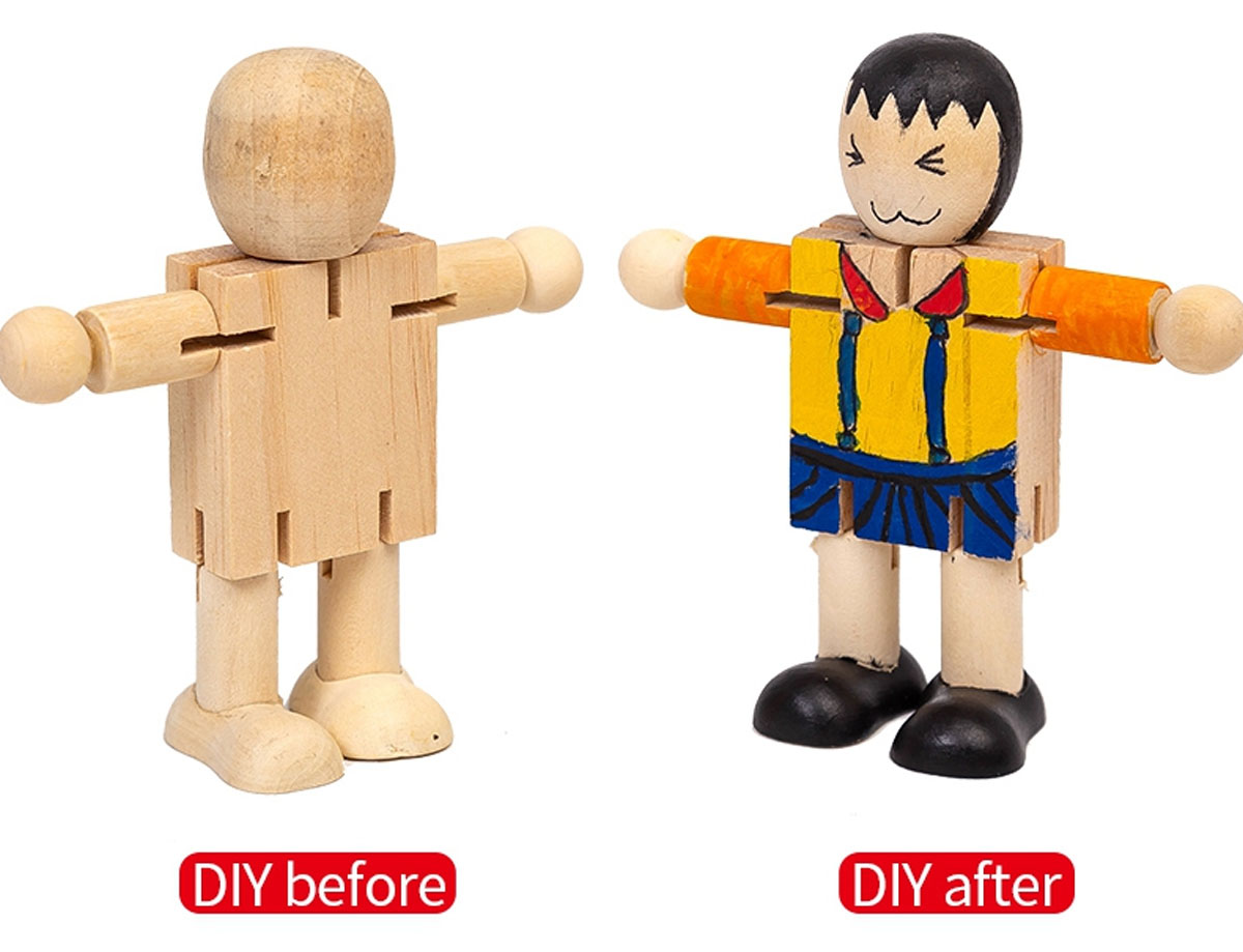 Mô hình đồ chơi robot lắp ráp bằng gỗ vui nhộn dành cho bé và bố