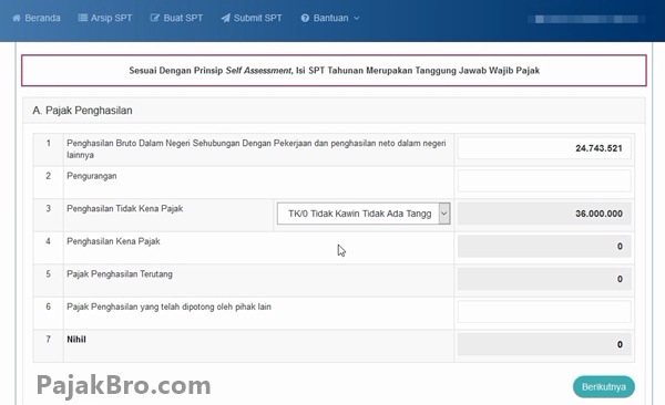 Cara Mengisi SPT Tahunan 1770SS DJP Online 2020