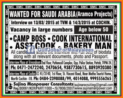 Aramco Project KSA Job vacancies