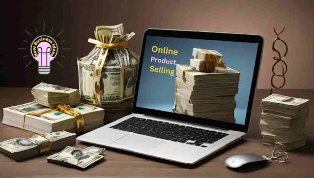 "Image depicting strategies for earning money through selling products online