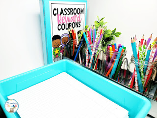 {Freebie} Are you thinking about implementing classroom reward coupons for your behavior management plan?  Say good-bye to spending money on treasure boxes and hello fun!  Students of all ages love this positive reinforcement because they are given a choice.  Use classroom reward coupons for all elementary grade levels - kindergarten, first, 2nd, 3rd, 4th, 5th and homeschoolers.  There is a reward for everyone!  #classroomrewardcoupons #classroomrewardselementary