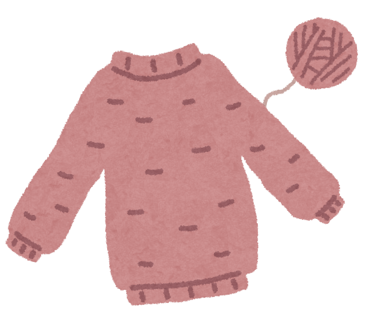手編みのセーターのイラスト かわいいフリー素材集 いらすとや