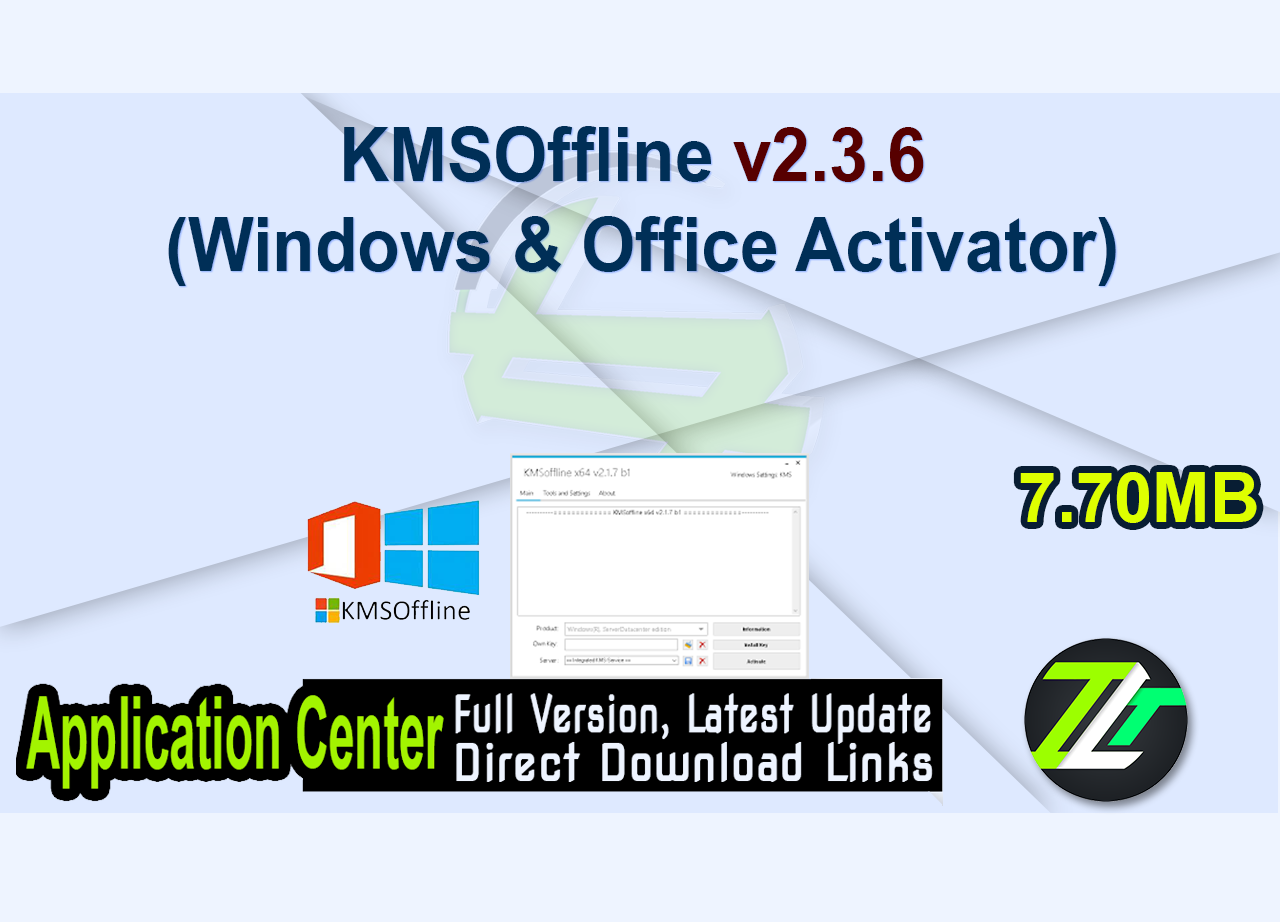 KMSOffline v2.3.6 (Windows & Office Activator)