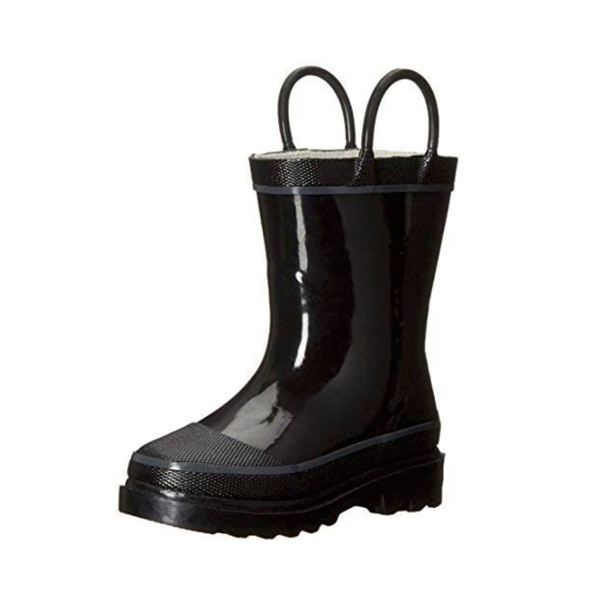 Kids Classic Black Rain Boots from Amazon