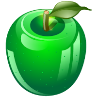 green apple fruit illustrations icons