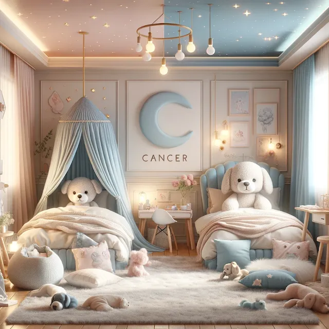 DECORACION DE DORMITORIO SIGNO CANCER