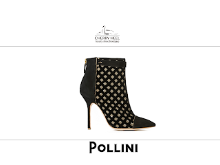 Pollini Black Booties Fall/Winter 2013-2014 collection Cherry Heel Barcelona