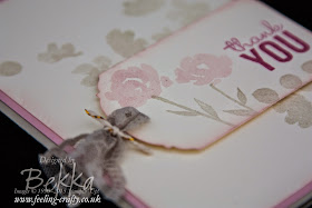 Vintage Painted Petals Ornate Tag Card