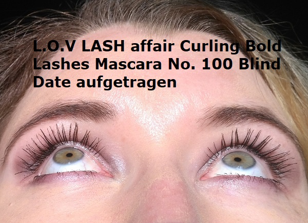 L.O.V LASH affair Curling Bold Lashes Mascara No. 100 Blind Date aufgetragen