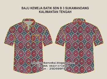 Baju Batik Pesanan SD Seruyan KALIMANTAN TENGAH