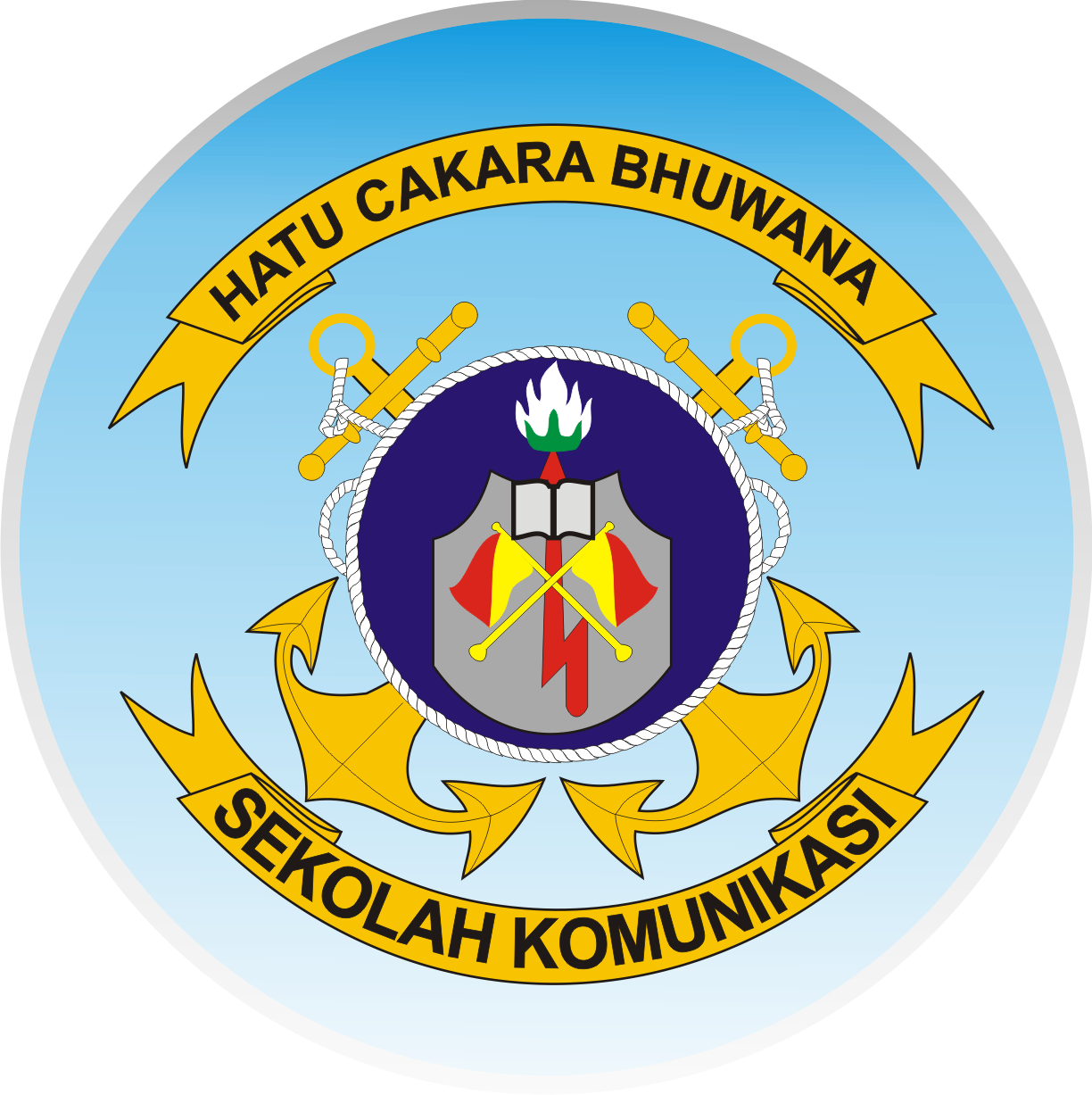  Lambang  Sekolah Komunikasi TNI AL SEKOMAL Ardi La 