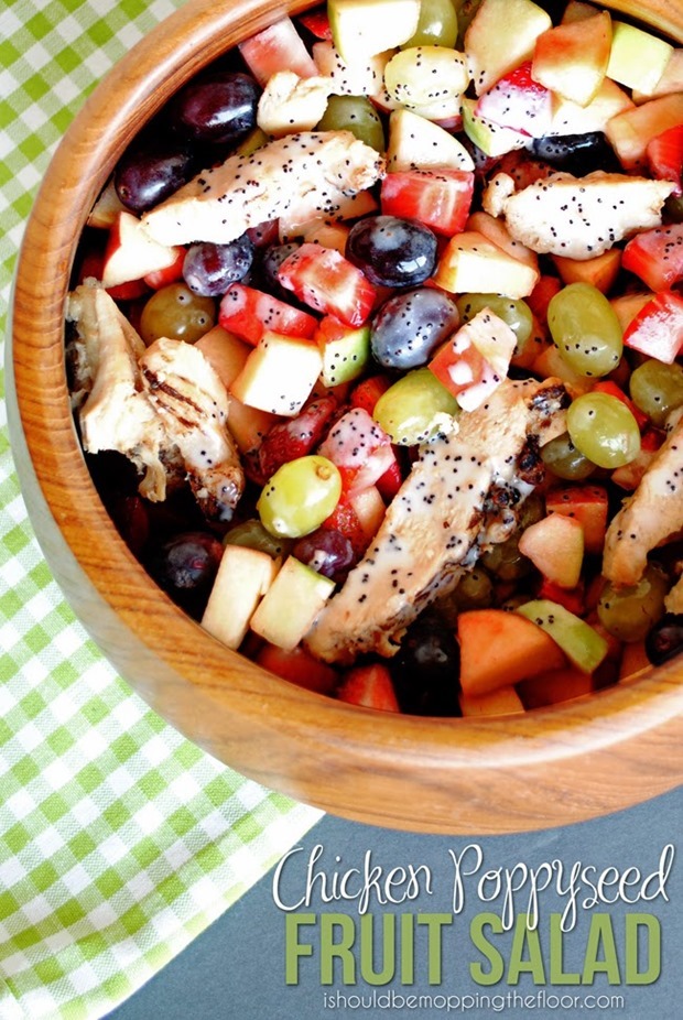 chicken poppyseed fruit salad