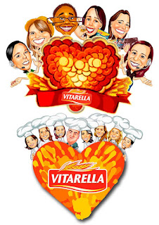 logotipo com mascotes da vitarella