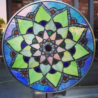 Lotus Mosaic Mandala in Pastels