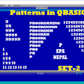 Patterns in QBASIC SET-2