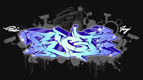 3d graffiti art