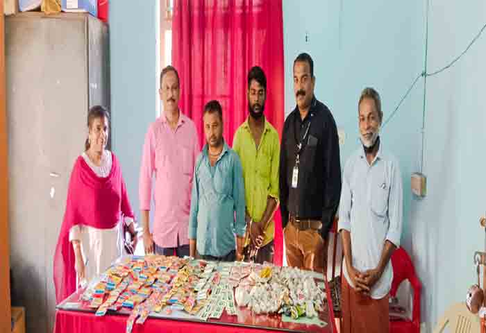 News,Kerala,State,Drugs,Seized,Arrested,Fine,Local-News,Kannur, Thalassery: UP natives caught with banned tobacco products