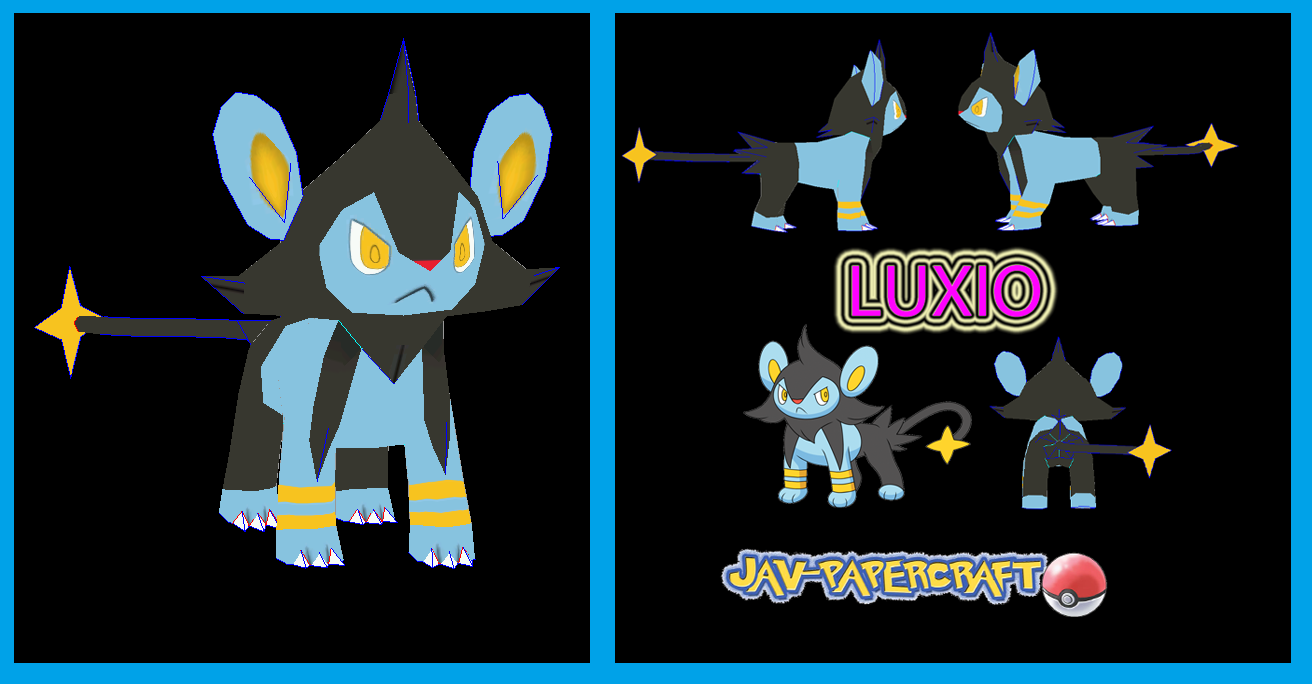 Pokemon Luxio Papercraft