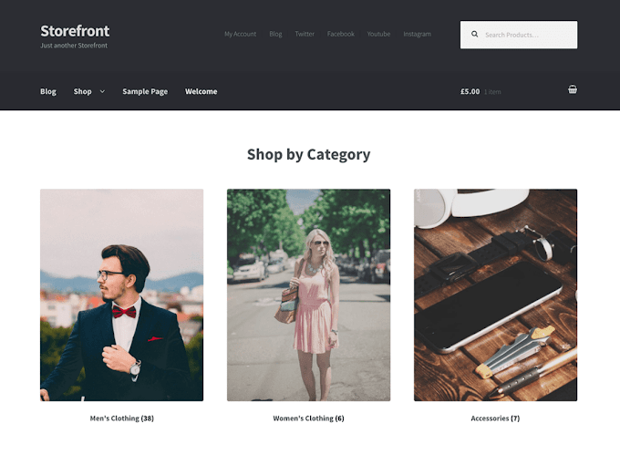 Storefront responsive Woo-commerce theme free download -- Liveask 