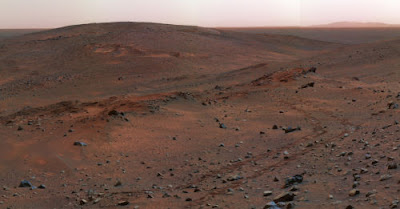 Fotografía de la superficie de Marte realizada por el rover Spirit