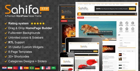 Sahifa Responsive Theme For Wordpress Free Download