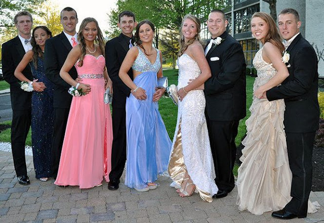 High School Seniors Enjoying Their Senior Prom