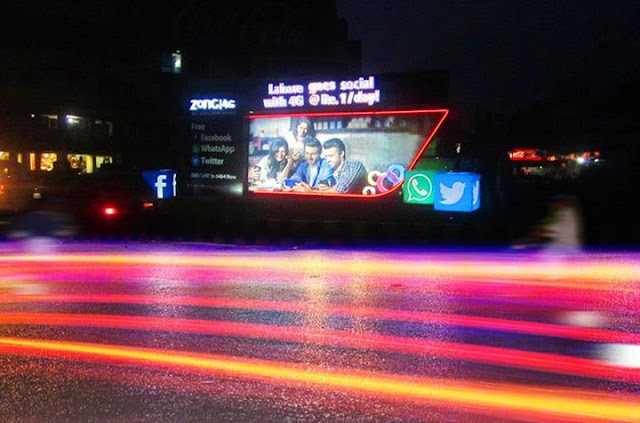Zong 4G Creative Branding by Arrows Advertising 