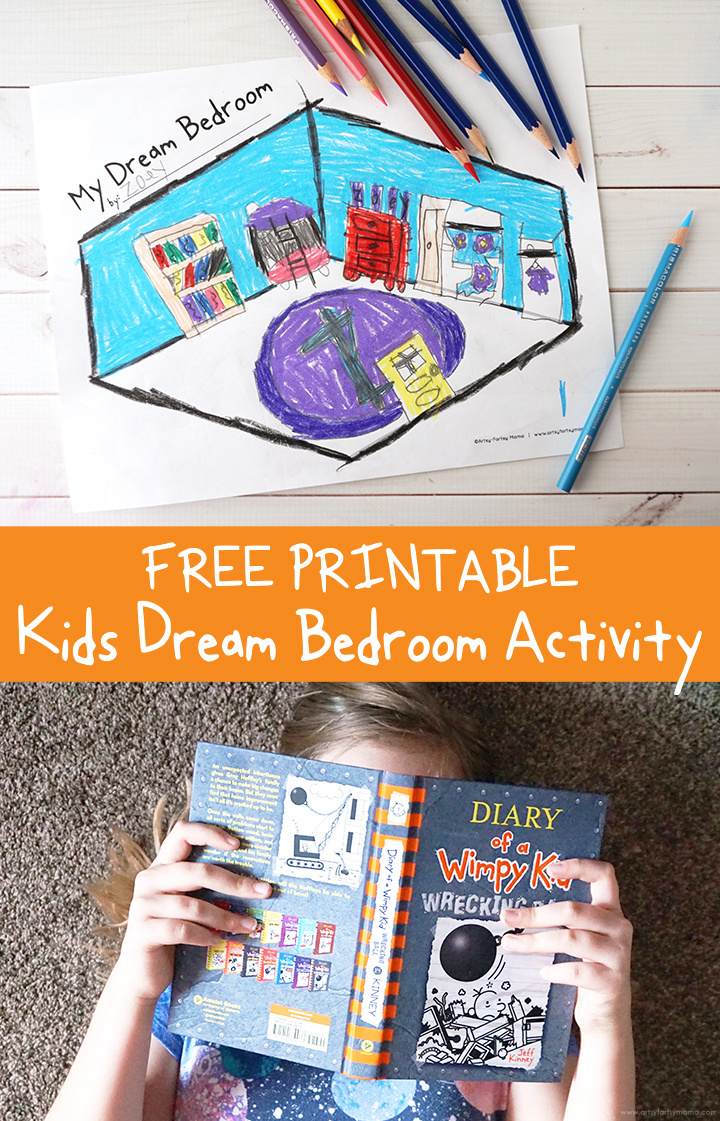 Free Printable Kids Dream Bedroom Activity Inspired by Diary of a Wimpy Kid: Wrecking Ball