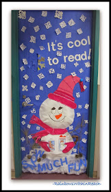 Winter Themed Decorated Classroom Door via RainbowsWithinReach