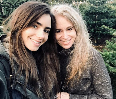 Lily Collins and her mother Jill Tavelman