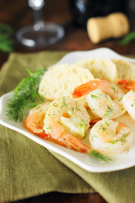 Garlic & Dill Marinated Shrimp | The Kitchen is My Playground