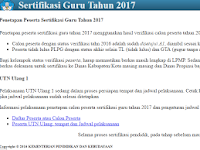 Info Penetapan Peserta Sertifikasi Guru Tahun 2017