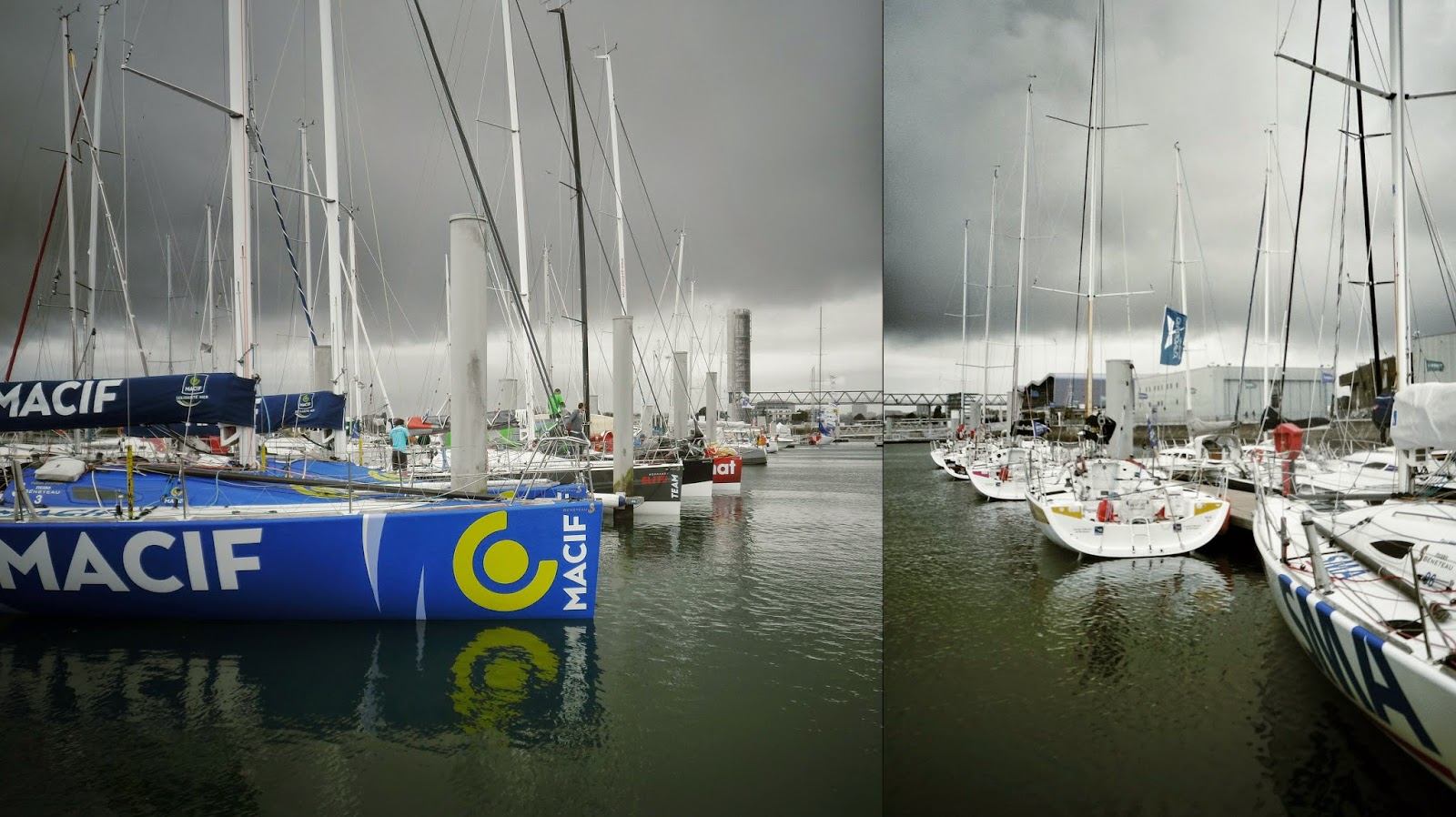 La flotte de la Lorient Horta Solo en place à la BSM.