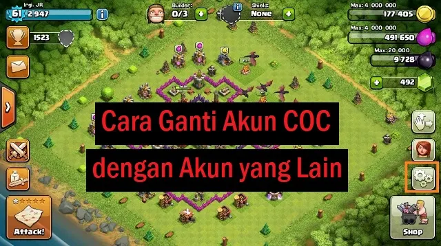 Cara Ganti Akun COC Lewat Gmail