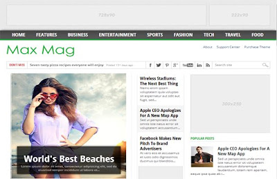 Maxmag Best Premium Blogge Template