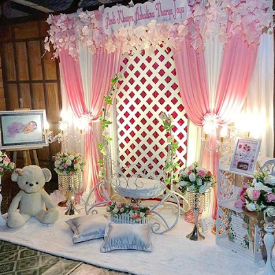 dekorasi aqiqah anak perempuan modern terbaru