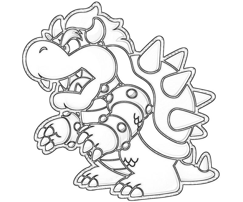 Mario Vs Bowser Coloring Pages