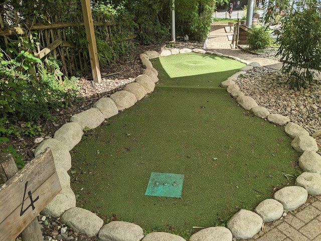 Crazy Golf at Sandford Holiday Park in Dorset. Photo by Martyn Williams, May 2023